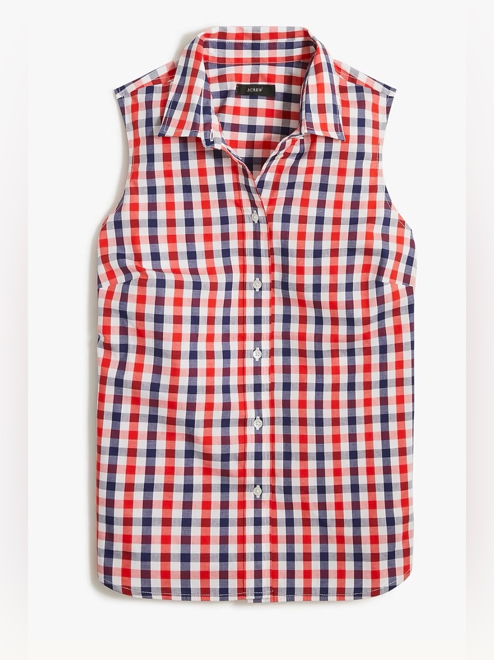 J. Crew Sleeveless cotton poplin top in signature fit